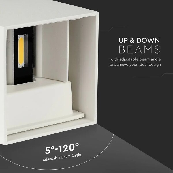 LED Екстериорен аплик LED/11W/230V 3000K IP65 бял