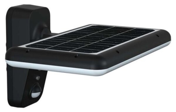 LED соларен стенен фенер с сензор 15W 3,2V 4000K/6000K IP65 черен
