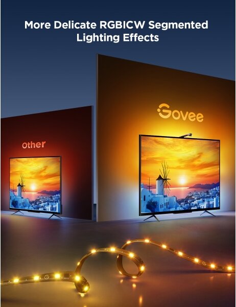 Govee - TV Backlight 3 Lite TV 75-85" SMART LED подсветка RGBICW Wi-Fi IP67