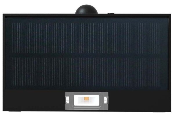 LED Соларен аплик със сензор LED/3W/3,7V 3000K/4000K IP65 черен