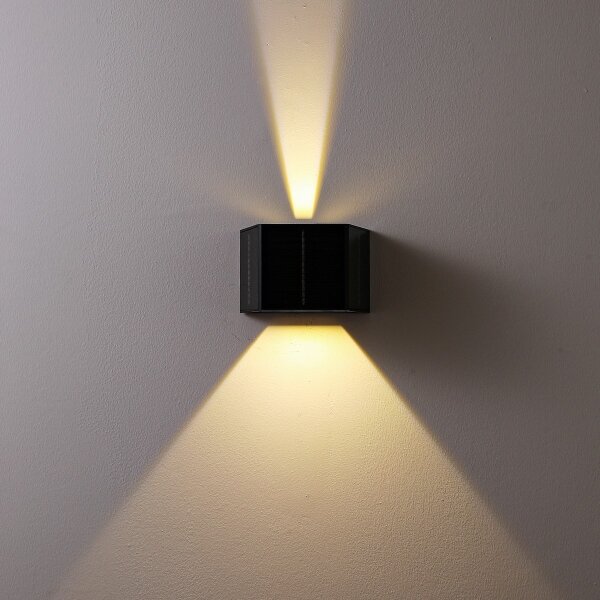 Brilagi - LED соларен стенен фенер SOLAR CUBE LED/2W/3,2V 1300 mAh IP54