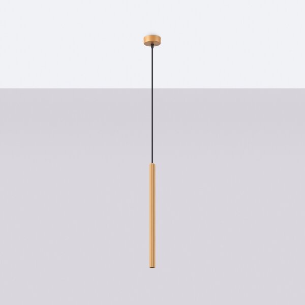 Sollux SL.1339 - Пендел ARCHE 1xG9/8W/230V златист