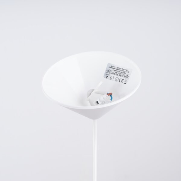 Sollux SL.1327 - Пендел FRIKA 1xE27/15W/230V Ø 34 см бял