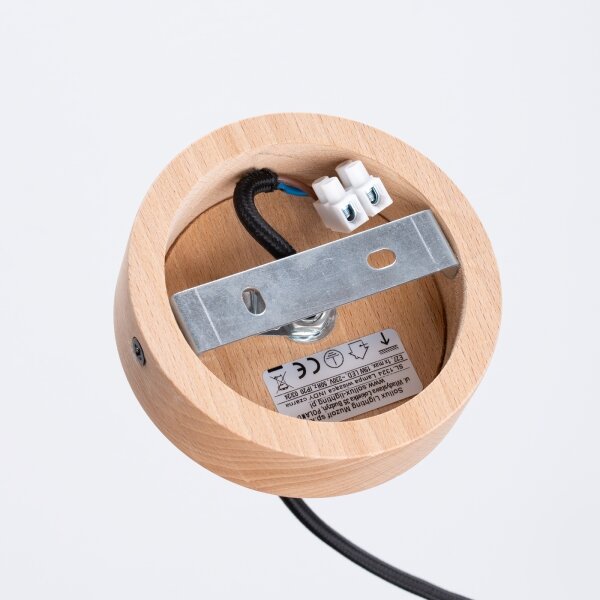 Sollux SL.1324 - Пендел INDY 1xE27/15W/230V Ø 38 см черен