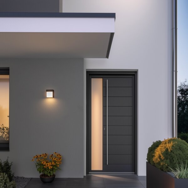 Brilagi - LED Екстериорен аплик TERNI LED/12W/230V антрацит IP44