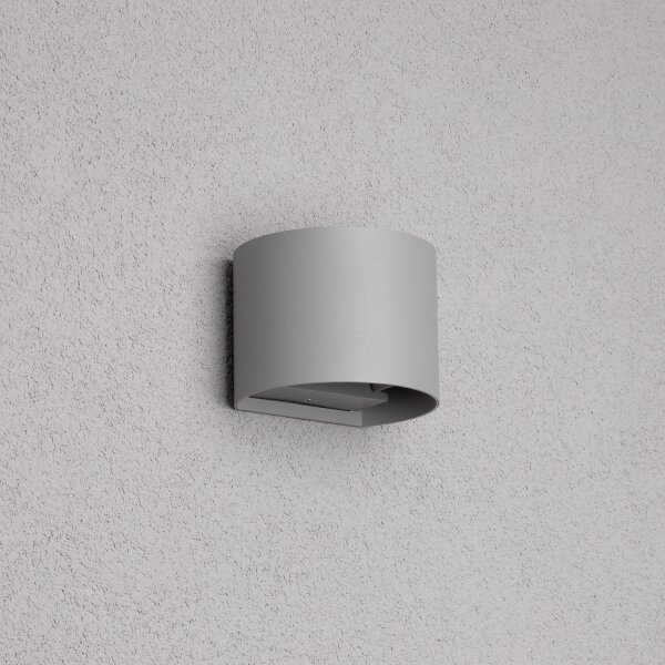 Brilagi - LED Екстериорен аплик RONDO LED/6W/230V сив IP54