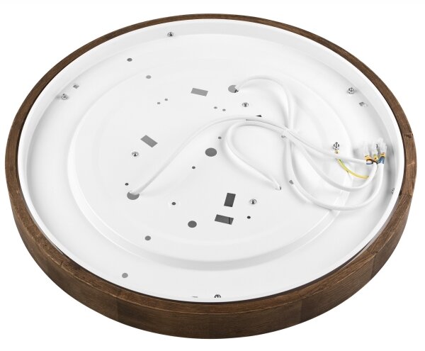 Brilagi - LED таванно осветително тяло CARVALHO SLIM 3xE27/60W/230V, дъб/орех, Ø