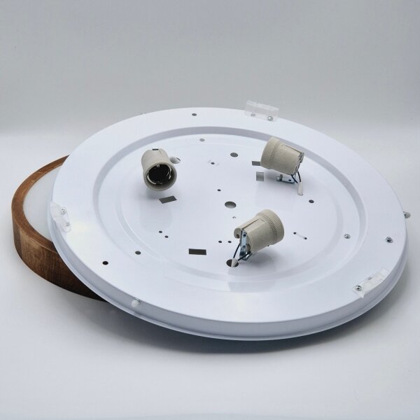 Brilagi - LED таванно осветително CARVALHO SLIM 3xE27/60W/230V дъб череша Ø47 см