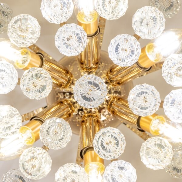 Brilagi - Полилей за повърхностен монтаж CRYSTAL 6xE14/60W/230V златист