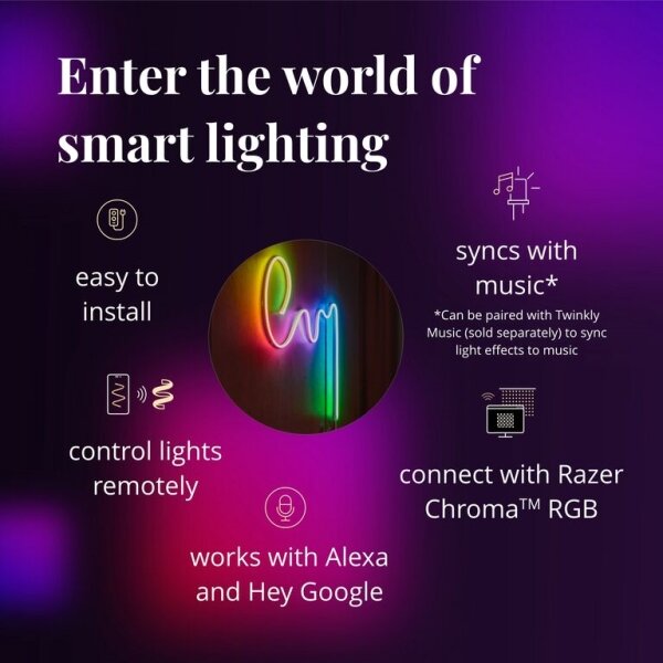Twinkly TWFL200STW-WEU - LED RGB Димируема лента FLEX 200xLED 2 м Wi-Fi