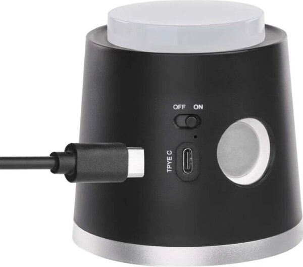 LED регулируема презареждаема настолна лампа 4в1 LED/6W/3,7V 3000-6500K черна
