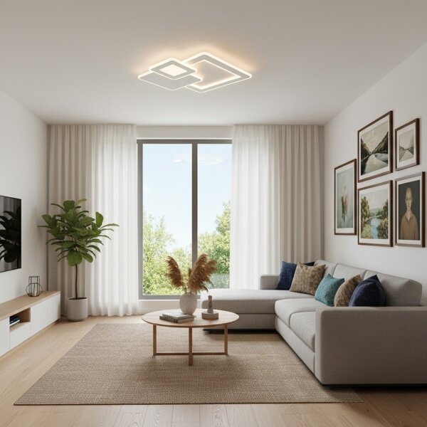 Brilagi - Димируемо таванно осветително тяло MODERN LED/93W/230V 3000-6000K + с дистанционно управление