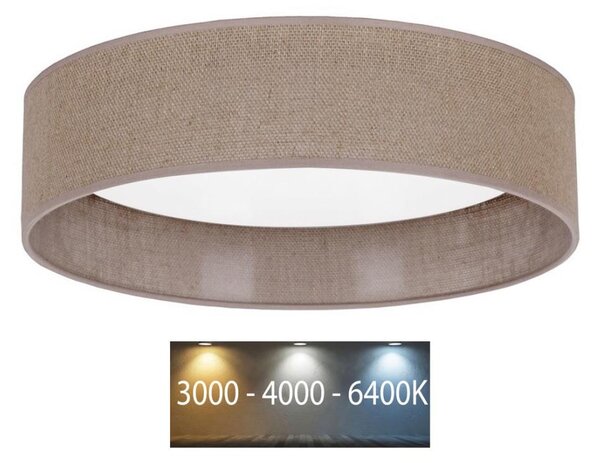 Brilagi - LED Плафон VELVET LED/24W/230V 3000/4000/6400K кафяв