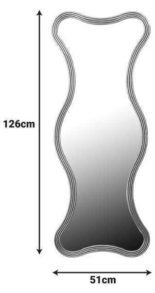 Огледало Boulen дърво в златен цвят 51x2x126см