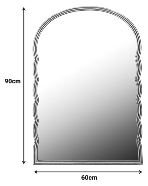Огледало Megike дърво в цвят злато 60x2x90см