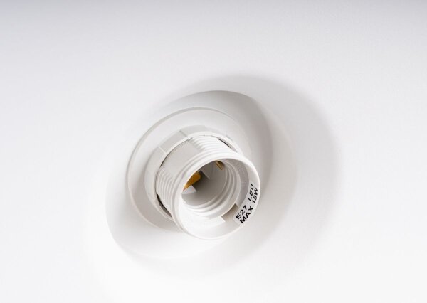 Sollux SL.1702 - Пендел BILO 1xE27/15W/230V Ø 35 см бял