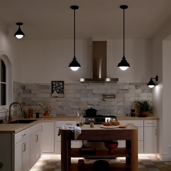 Kichler KL-NIVA-1W-1P-BK - Аплик NIVA 1xE27/40W/230V черен