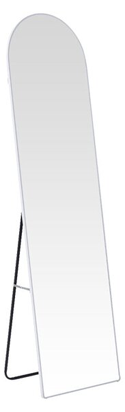 Алуминиево огледало Plaza в бял нюанс 40x28x150см