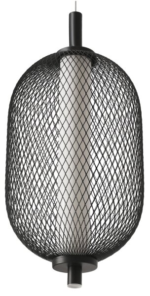 Висящ LED полилей на шнур PUMA LED/10W/230V, диаметър 15 cm, черен