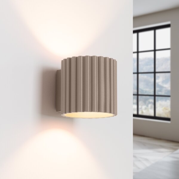 Sollux SL.1816 - Настенно осветително тяло AURA 1xG9/10W/230V кафяво-сиво