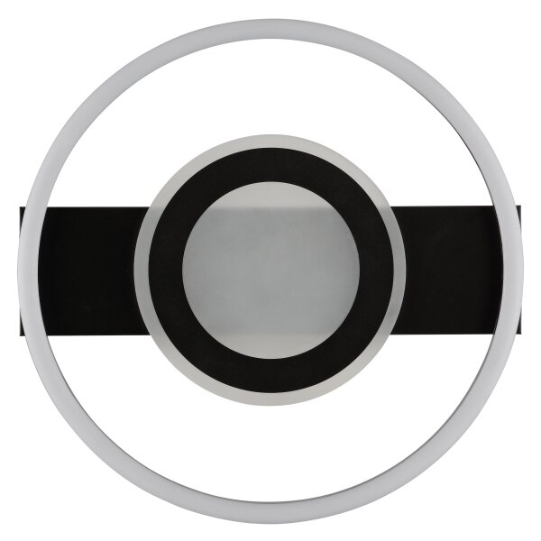 Brilliant - LED RGBW плафон с възможност за димиране MAUREEN LED/20W/230V 3000-6500K черен + дистанционно управление