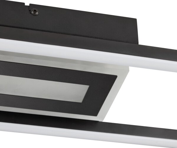 Brilliant-LED RGBW Stm таванно осветително тяло BESSON LED/20W/230V 3000-6500K черно + с дистанционно управление