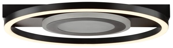 Brilliant - LED RGBW плафон с възможност за димиране MAUREEN LED/20W/230V 3000-6500K черен + дистанционно управление