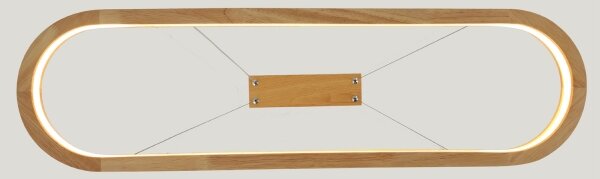 Brilagi - LED висящ полилей на кабел UMEA WOOD LED/30W/230V 70x20 cm дърво