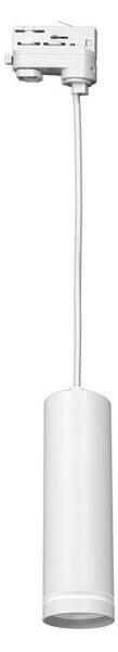 Висящ полилей за 3-фазна релсова система PIPE 1xGU10/25W/230V бял
