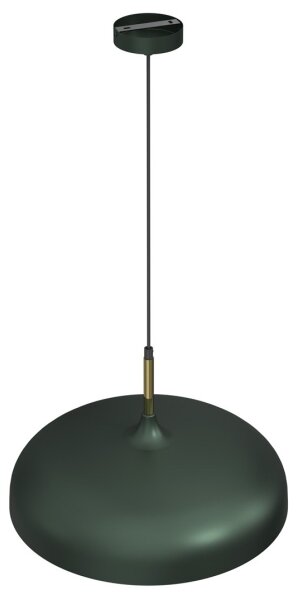 Висящ полилей LINCOLN 1xE27/60W/230V Ø 45 cм зелен