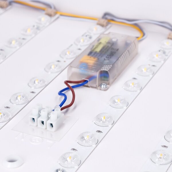 Brilagi - димируемо LED осветително тяло PILANA LED/60W/230V дъб/черно 56x56 cm + дистанционно управление