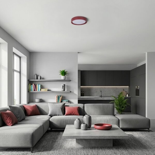 Brilagi - LED таванно осветително тяло MATTEO LED/24W/230V Ø 31 см червено