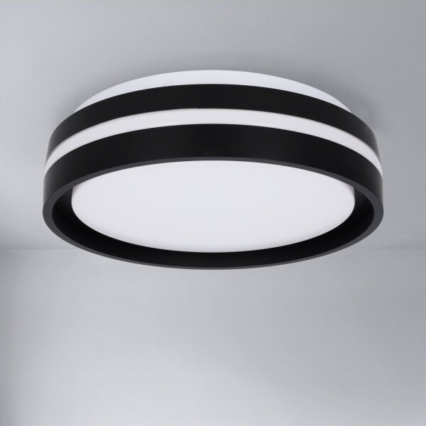 Brilagi - LED плафон NAOMI LED/24W/230V Ø 28,5 cm черен