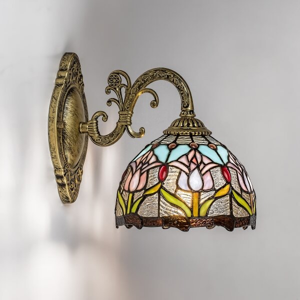 Brilagi - Tiffany витражна стенна лампа LORAS 1xE27/40W/230V