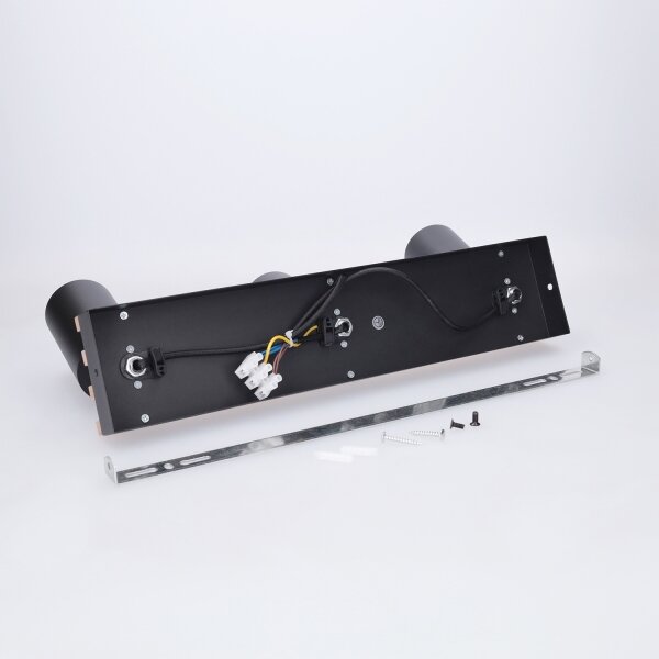 Brilagi - Точково осветително тяло SELE WOOD ACOUSTIC 3xGU10/30W/230V черно/дърво