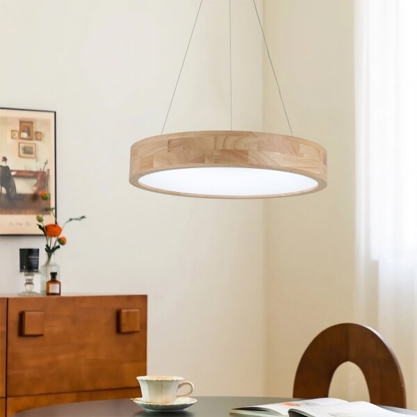 Brilagi -LED полилей на кабел FALCON WOOD LED/30W/230V 3000/4000/6000K 45 cm дърво