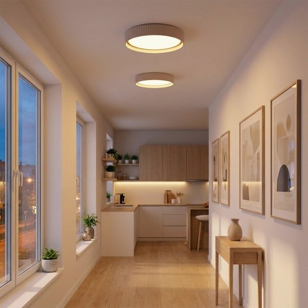 Brilagi - LED димируемо таванно осветително тяло LUCIA LED/48W/230V диаметър 41 см бежово+дистанционно управление