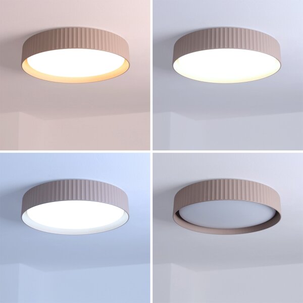 Brilagi - Димируемо LED таванно осветително тяло LUCIA LED/48W/230V Ø 41 см кафяво + дистанционно управление