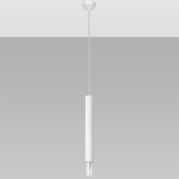 Sollux SL.0957 - Висящ полилей VIZIER 1xG9/12W/230V бял