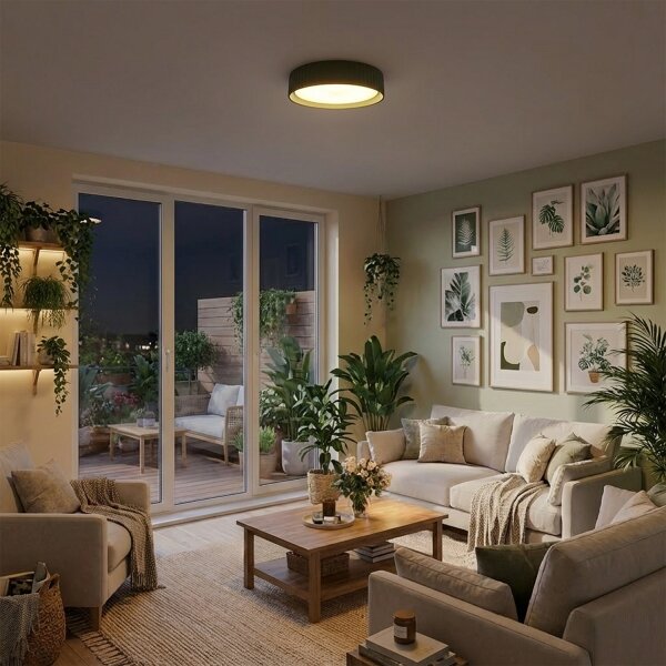 Brilagi - LED плафон LUCIA LED/24W/230V, Ø 31 см, зелен