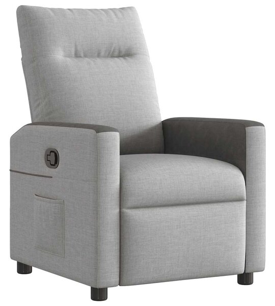 VidaXL Recliner Chair Cloud Grey Fabric