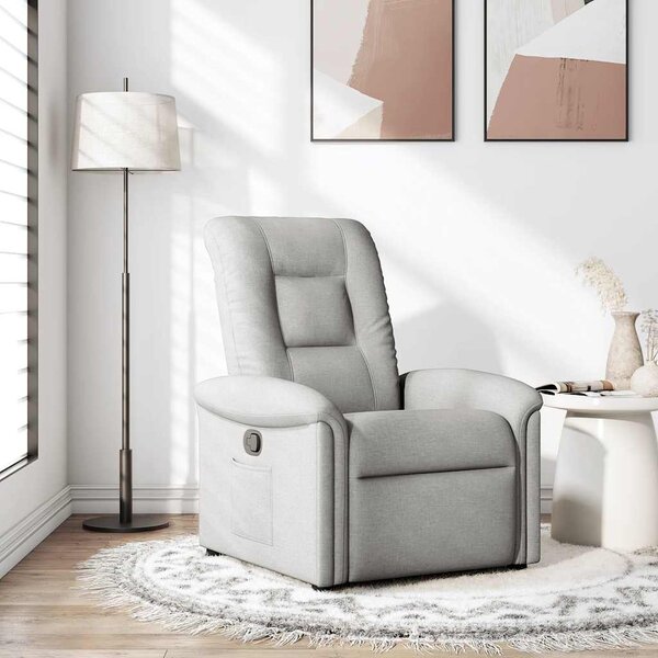 VidaXL Recliner Chair Cloud Grey Fabric