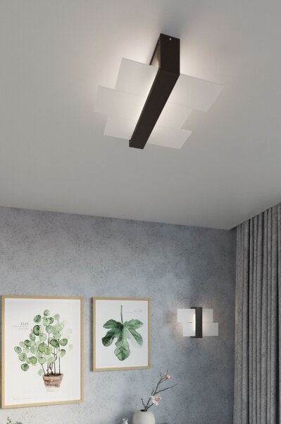 Sollux SL.0074 - Плафон FENIKS 2 2xE27/60W/230V венге