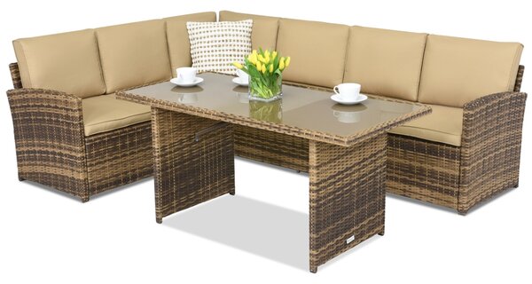 Градински мебели Monaco Comida 5 Garden Point кафяв