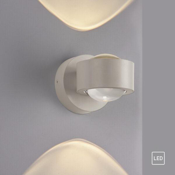 Schöner Wohnen 19331-39 - LED стенен аплик CHIA 2xLED/2W/230V сив