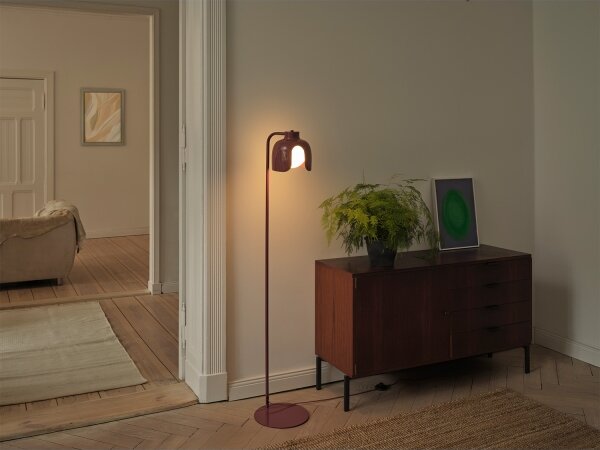 Osram - Подова лампа DECOR COROLLE 1xE27/15W/230V червена