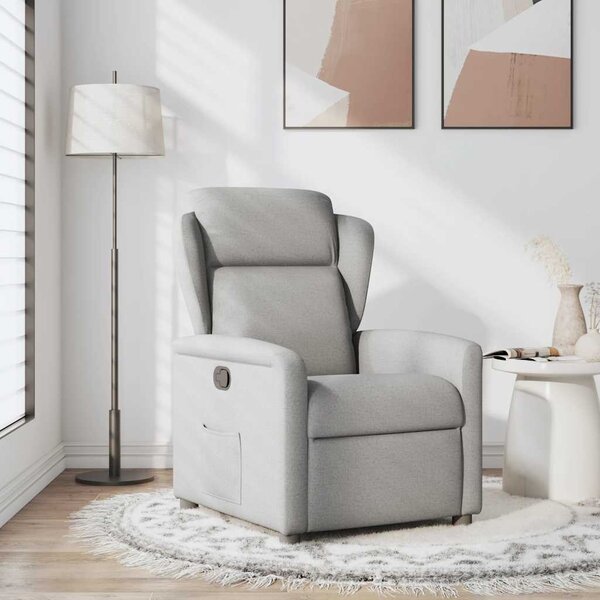 VidaXL Recliner Chair Cloud Grey Fabric