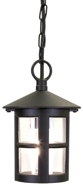 Elstead BL21B-BLACK - Екстериорен полилей HEREFORD 1xE27/100W/230V IP43