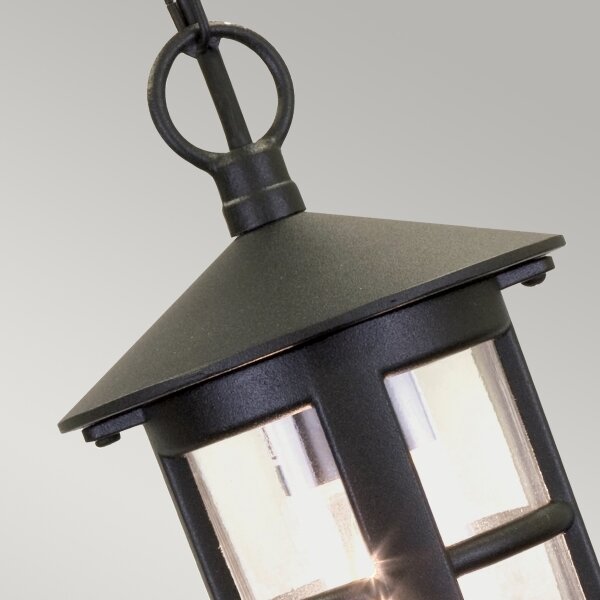 Elstead BL21B-BLACK - Екстериорен полилей HEREFORD 1xE27/100W/230V IP43