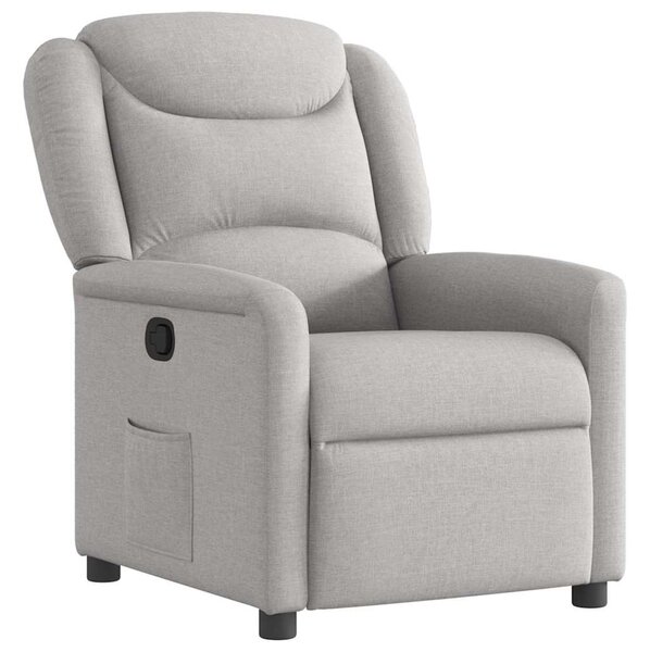 VidaXL Recliner Chair Cloud Grey Fabric